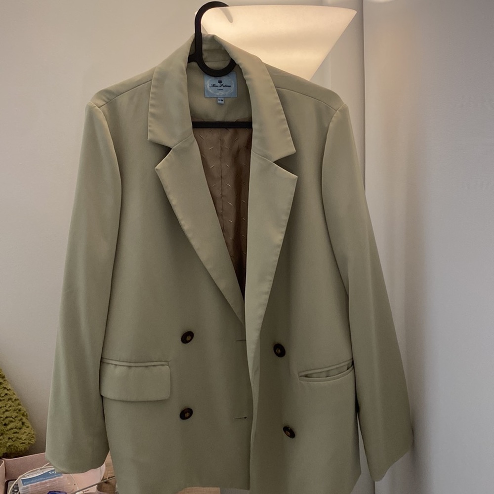 Miss patina green blazer